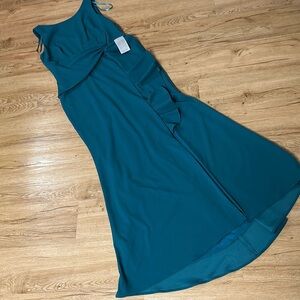 Betsy & Adam Teal Maxi Dress